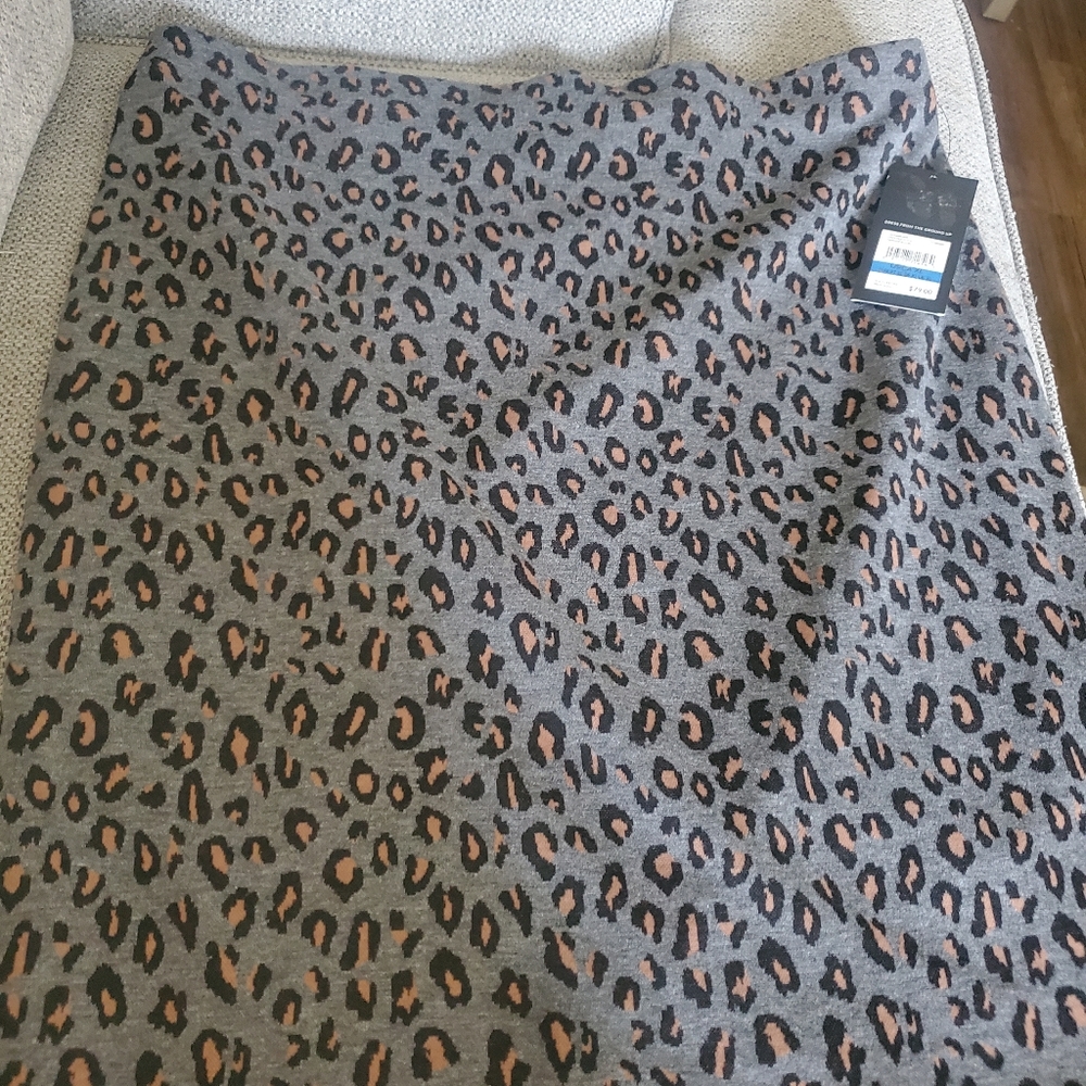 #NWT NINE WEST XL SKIRT CHEETAH WOMENS